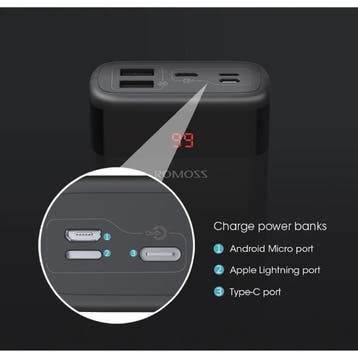 Ares 20.000mAh Powerbank met 2 Uitgangspoorten - LED Display, Verzenden, Nieuw, Romoss
