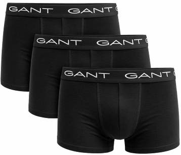 Gant Boxershorts Trunk 3-Pack Zwart maat 3XL Heren, Verzenden, Zwart, GANT, Boxer