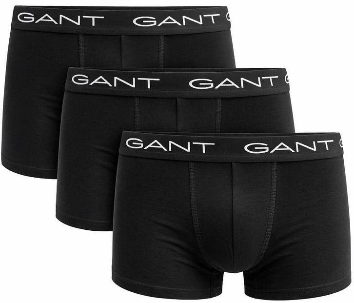 Gant Boxershorts Trunk 3-Pack Zwart maat 3XL Heren, Kleding | Heren, Ondergoed, Zwart, Boxer, Verzenden