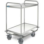 Serveerwagen | RVS | 2 Niveaus (1000x600) | Wielen (Geremd), Zakelijke goederen, Verzenden, Nieuw in verpakking