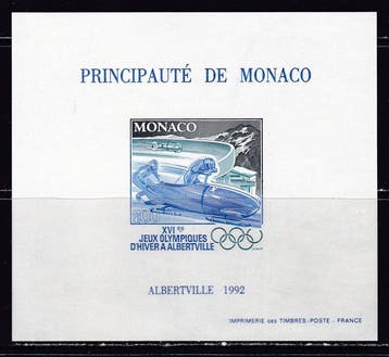 Monaco 1992 - Olympische Spelen Barcelona - Yvert HB 17a en, Gestempeld
