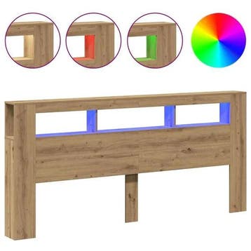 LED-Hoofdbord 220cm | Retour deal | 41% korting, Overige kleuren, Verzenden, Zo goed als nieuw, Overige maten
