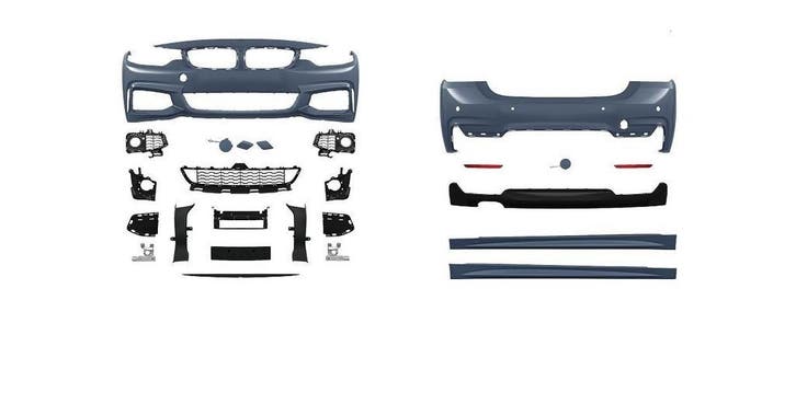 Sportlook M Pakket BMW 4 Serie F36 Gran Coupe B2203, Auto-onderdelen, Carrosserie, Nieuw, BMW, Voor, Achter, Links, Rechts, Bumper