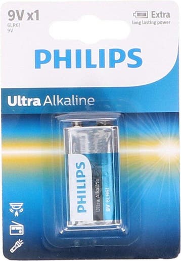2dekans | Philips 6LR61 - 9V batterij - 1 stuk, Ophalen of Verzenden