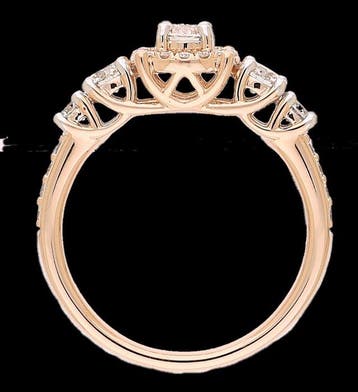 Ring - 18 karaat Geel goud - 0.93ct. tw. Diamant, Nieuw