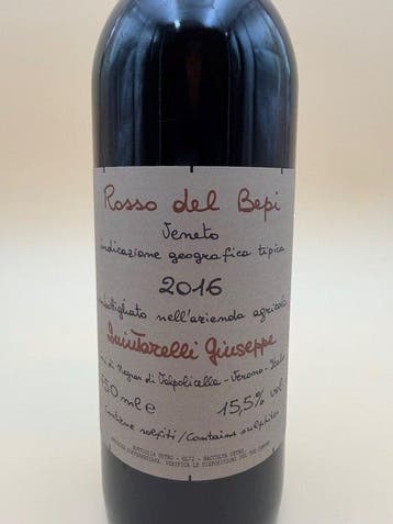 2016 Giuseppe Quintarelli, Rosso del Bepi - Veneto - 1 Fles, Nieuw