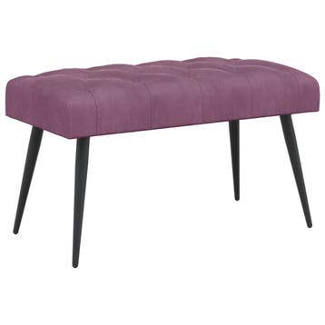 vidaXL Bank met knopen tufting Paars 80 x 40 x 46 cm Fluweel, Verzenden, Nieuw