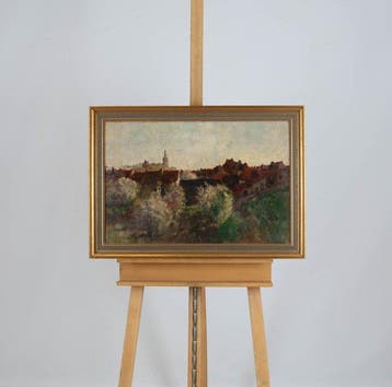 Willem Hendrik van der Nat (1864–1929) - Zicht op stad