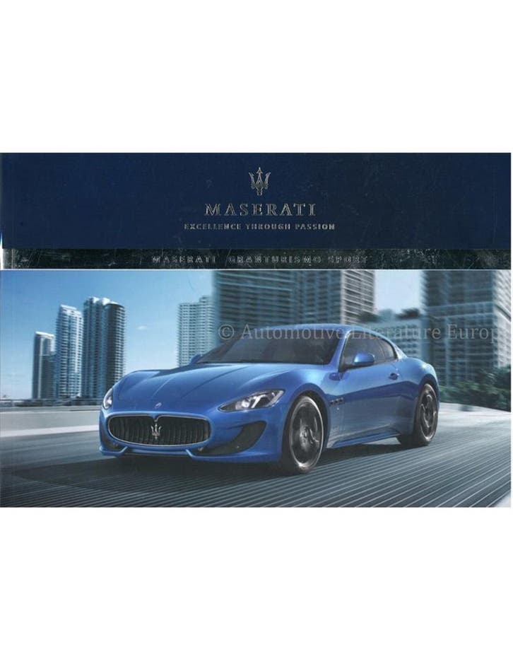 2013 MASERATI GRANTURISMO SPORT INSTRUCTIEBOEKJE ENGELS, Autos : Divers, Modes d'emploi & Notices d'utilisation, Enlèvement ou Envoi