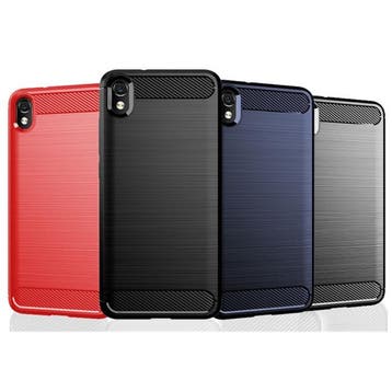 Xiaomi Redmi Note 8 Hoesje - Carbon Fiber Textuur Shockproof, Verzenden, Nieuw