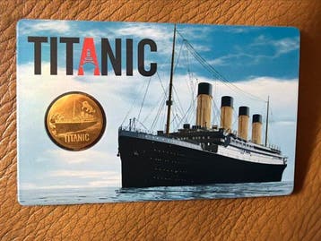Monde. Titanic, 1/1000 Oz (.999) mit CoA (Sans prix de, Timbres & Monnaies