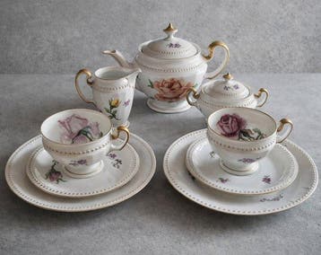 Hutschenreuther Selb (LHS) - Set theekopjes (9) -