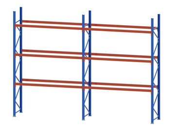 Palletstelling - 3 afgeschenen staanders 4500x1050mm - Tot., Ophalen of Verzenden