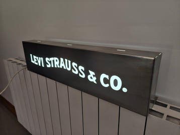 enseigne lumineuse Levis vintage - Panneau publicitaire