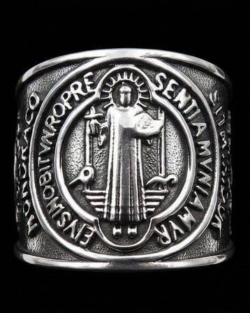 Zegelring – Sint-Benedictusmedaille van het Jubileum –, Antiek en Kunst