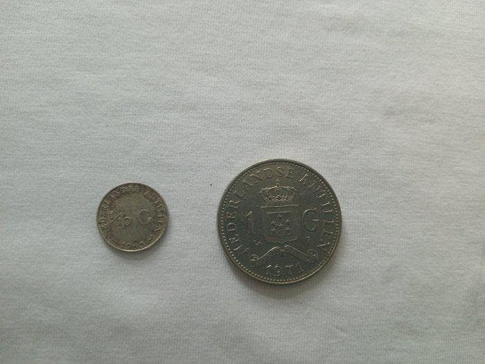 Nederlandse Antillen. 1950s-1970s. 29 stuks, incl silver, Postzegels en Munten, Munten | Nederland