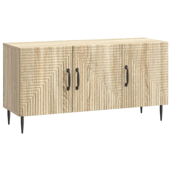 vidaXL TV Kast Sonoma Eiken 99 x 34,5 x 50 cm Bewerkt hout, Maison & Meubles, Armoires | Mobilier de télévision, Envoi