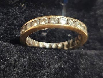 Bague - 10 carats Or jaune - 1.00ct. tw. - Bague avec 25
