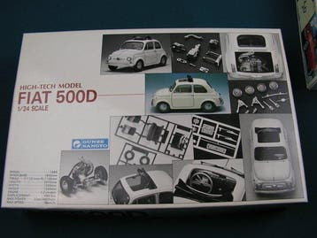 Gunze Sangyo Vintage Fiat 500 High Tech model kit / Standard, Nieuw