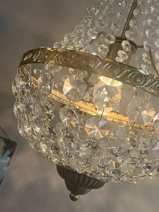 Kroonluchter - Kristal, Antiek en Kunst, Kunst | Designobjecten