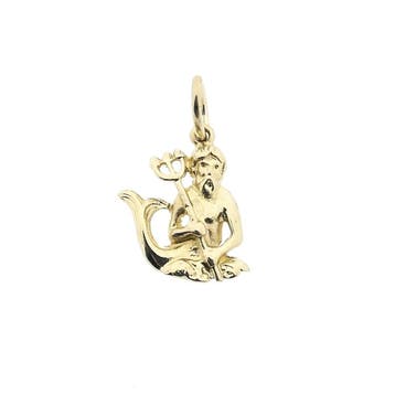 Gouden hanger van Neptunus (Hanger of bedel), Ophalen of Verzenden, Gebruikt, Goud, Overige merken