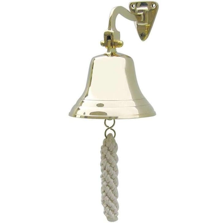 Scheepsbel met Koord Messing 10cm, Sports nautiques & Bateaux, Accessoires & Entretien, Enlèvement ou Envoi