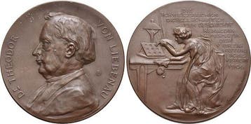 Bronze-medaille 1906 Liebenau, Theodor von 03 12 1840 Luz..., Verzenden