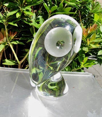 Steuben Crystal - Beeldje - Owl Sculpture - Donald Pollard -
