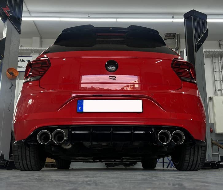 FOX VW Polo AW1 incl. facelift einddemper uitgang rechts/lin, Auto-onderdelen, Uitlaatsystemen, Nieuw, Verzenden