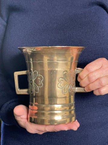 Mortier à anses 17ème Nuremberg - Hauteur 16,5 cm - Vijzel -