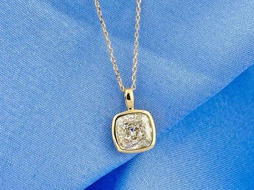 Ketting met hanger - 14 karaat Geel goud - 2.09ct. tw.