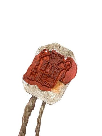 Reliekhouder - Brons, Gouden cartouche, Hout - 20e eeuw -, Antiek en Kunst