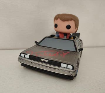 Back to the Future - Time Machine with Marty McFly Funko Pop, Nieuw