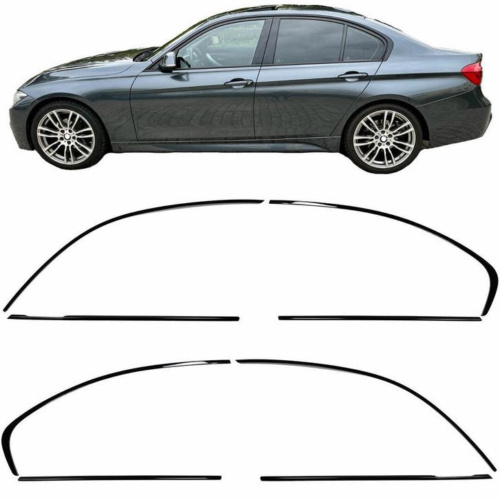 Shadow Line Raamlijsten BMW 3 Serie F30 Sedan B9556, Autos : Pièces & Accessoires, Carrosserie & Tôlerie