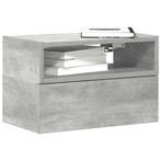 vidaXL Nachtkastje wandgemonteerd 45x26x28,5 cm betongrijs, Huis en Inrichting, Slaapkamer | Nachtkastjes, Verzenden, Nieuw