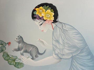 Mara Tran-Long - Geisha au chaton