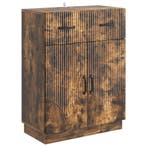 vidaXL Dressoir met lade Gerookt eiken 66 x 34,5 x 87 cm, Maison & Meubles, Verzenden