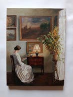 A. Della Valle (XX), da Carl Vilhelm - Lettura serale, Antiek en Kunst