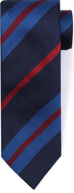 Suitable Stropdas Zijde Triple Stripe Navy maat  Heren, Vêtements | Hommes, Cravates, Verzenden