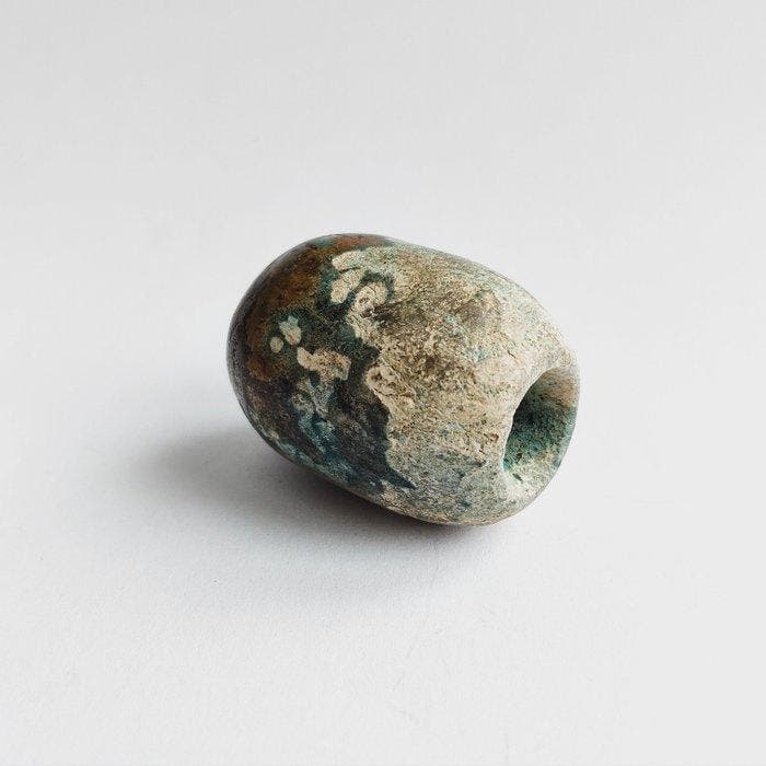 Oud-Chinees turkoois XL Beeld Kralen Talisman - 36 mm, Antiek en Kunst, Antiek | Overige Antiek