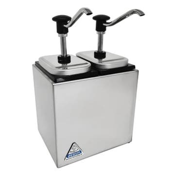 Sausdispenserstation | RVS | 2 EBK Dispensers (2x 3L) |, Verzenden