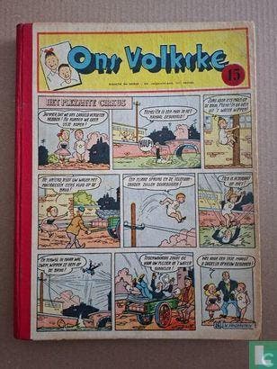 Alex [Martin] - Ons Volkske 15 - 1954, Verzenden, Bento, Fernando, Godard, Christian [1923-1995], Haggard, Henry Rider [naar], Jacobs, Edgar Pierre, Laudy, Jacques, Martin, Jacques, Melckebeke, Jacques van, Moor, Bob de, Remi, Georges, Vandersteen, Willy, Verschuere, Karel.