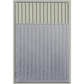 Damwandpaneel 184 h - 2 m - gesloten tot 130 h - spijl 8 cm, Nieuw