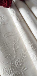 lenzuolo matrimoniale con 2 federe ricamato - Drap de lit