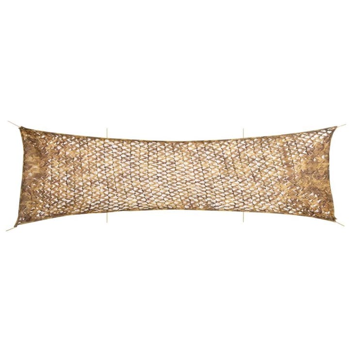 vidaXL Camouflagenet met opbergzak 753x199 cm zandkleurig, Sports & Fitness, Accessoires de sport de tir, Envoi