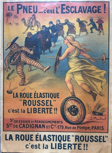 Montaut - Michelin Automobilia Pneumatici Roussel Parigi