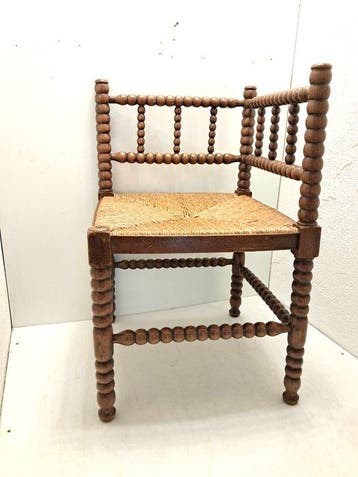 Stoel - Hout - Bobbin hoekstoel