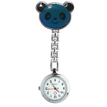 Fako - Verpleegstershorloge - Panda - Blauw, Bijoux, Sacs & Beauté, Verzenden