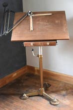 autr - Tekentafel - Hout, Gietijzer, Staal - Nestler -