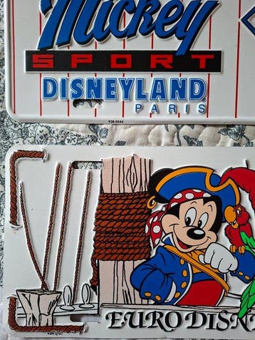 Disney Parks - 2 Plaque de voiture disneyland Paris, Nieuw